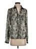 AK Anne Klein 100% Polyester Animal Print Silver Long Sleeve Blouse Size S (estimated) - photo 1