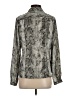 AK Anne Klein 100% Polyester Animal Print Silver Long Sleeve Blouse Size S (estimated) - photo 2