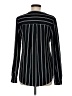 Active USA Stripes Black Long Sleeve Blouse Size M - photo 2