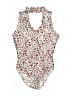 Enough About Me Ivory Bodysuit Size M - photo 1