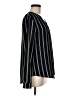Active USA Stripes Black Long Sleeve Blouse Size M - photo 4
