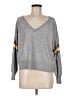 Cupcakes & Cashmere Color Block Gray Pullover Sweater Size M - photo 1