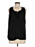 Ann Taylor LOFT 100% Polyester Black Sleeveless Blouse Size M - photo 1