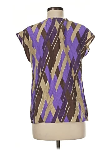MICHAEL Michael Kors Short Sleeve Silk Top (view 2)