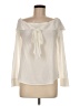 Bar III Ivory Long Sleeve Blouse Size M - photo 1