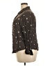 Torrid 100% Rayon Stars Brown 3/4 Sleeve Button-Down Shirt Size 2X Plus (2) - photo 5