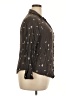 Torrid 100% Rayon Stars Brown 3/4 Sleeve Button-Down Shirt Size 2X Plus (2) - photo 4