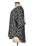 Ann Taylor LOFT 100% Polyester Animal Print Black Short Sleeve Blouse Size L - photo 5