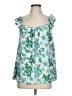 2 Hearts 100% Polyester Teal Sleeveless Blouse Size L - photo 1