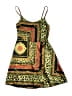 Boohoo 100% Polyester Print Green Red Cocktail Dress Size 0 - photo 1