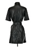 MNG 100% Polyurethane Black Casual Dress Size 2 - photo 2
