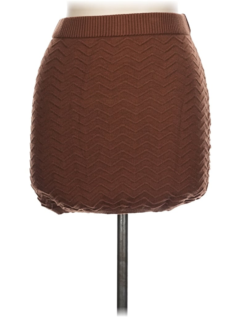Pre-owned Cider Casual Skirt In Brown