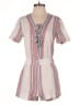 Assorted Brands Stripes White Romper Size S - photo 1