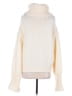 Moncler White Ivory Cropped Roll Neck Sweater Size XL - photo 2