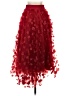 Abbey Glass 100% Polyester Red Formal Skirt Size XXS - photo 2