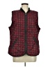 Old Navy 100% Polyester Plaid Red Vest Size L - photo 1