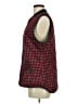 Old Navy 100% Polyester Plaid Red Vest Size L - photo 5