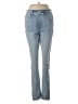 Express Stripes Blue Jeans Size 6 - photo 1