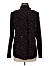 Talbots 100% Polyester Animal Print Burgundy Long Sleeve Blouse Size M - photo 2