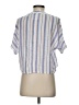 Rails Stripes Blue Short Sleeve Blouse Size XS - photo 2