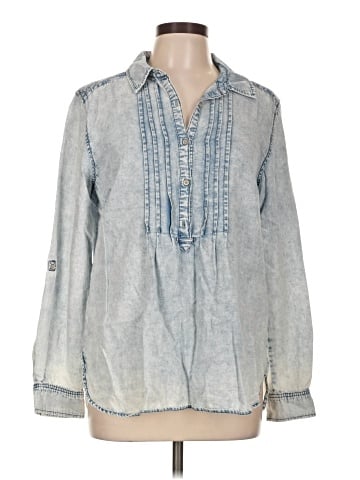 Vintage America Blues Long Sleeve Blouse (view 1)