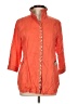 Unbranded 100% Cotton Orange 3/4 Sleeve Button-Down Shirt Size L (estimated) - photo 1