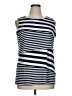 Roz & Ali Blue Sleeveless Top Size 1X - photo 1