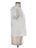 Como Blu Silver Short Sleeve Blouse Size S - photo 4