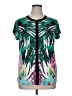Dana Buchman Tropical Green Short Sleeve Blouse Size XL - photo 1
