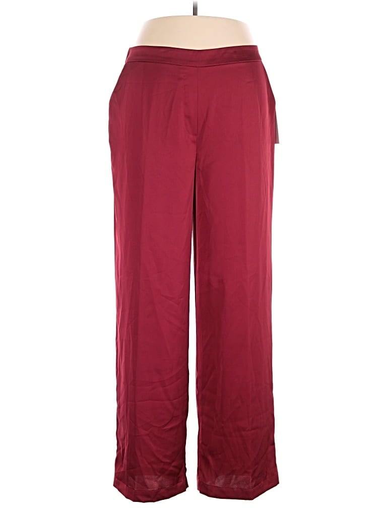 Calvin Klein Casual Pants In Burgundy