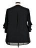 Nordstrom Rack 100% Polyester Black 3/4 Sleeve Blouse Size 3X - photo 2