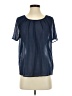 a.n.a. A New Approach 100% Polyester Blue Short Sleeve Blouse Size S - photo 1