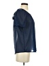 a.n.a. A New Approach 100% Polyester Blue Short Sleeve Blouse Size S - photo 4