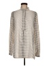 Anne Klein Houndstooth Ivory Long Sleeve Blouse Size M - photo 1