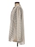 Anne Klein Houndstooth Ivory Long Sleeve Blouse Size M - photo 5