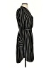 H&M 100% Polyester Stripes Black Casual Dress Size 2 - photo 4