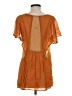 Wish 100% Viscose Orange Short Sleeve Blouse Size S - photo 2