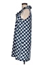 Mud Pie 100% Polyester Checkered-gingham Blue Casual Dress Size M - photo 5