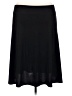 Eileen Fisher 100% Silk Solid Black Silk Skirt Size L - photo 2