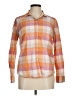 Gap Plaid Orange Long Sleeve Button-Down Shirt Size M - photo 1
