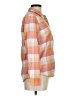 Gap Plaid Orange Long Sleeve Button-Down Shirt Size M - photo 4