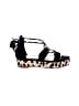 Vince Camuto 100% Leather Animal Print Black Wedges Size 8 - photo 1