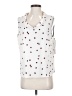Bali Polka Dots White Sleeveless Blouse Size S - photo 1