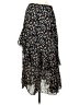 BTFBM 100% Polyester Floral Black Casual Skirt Size M - photo 1