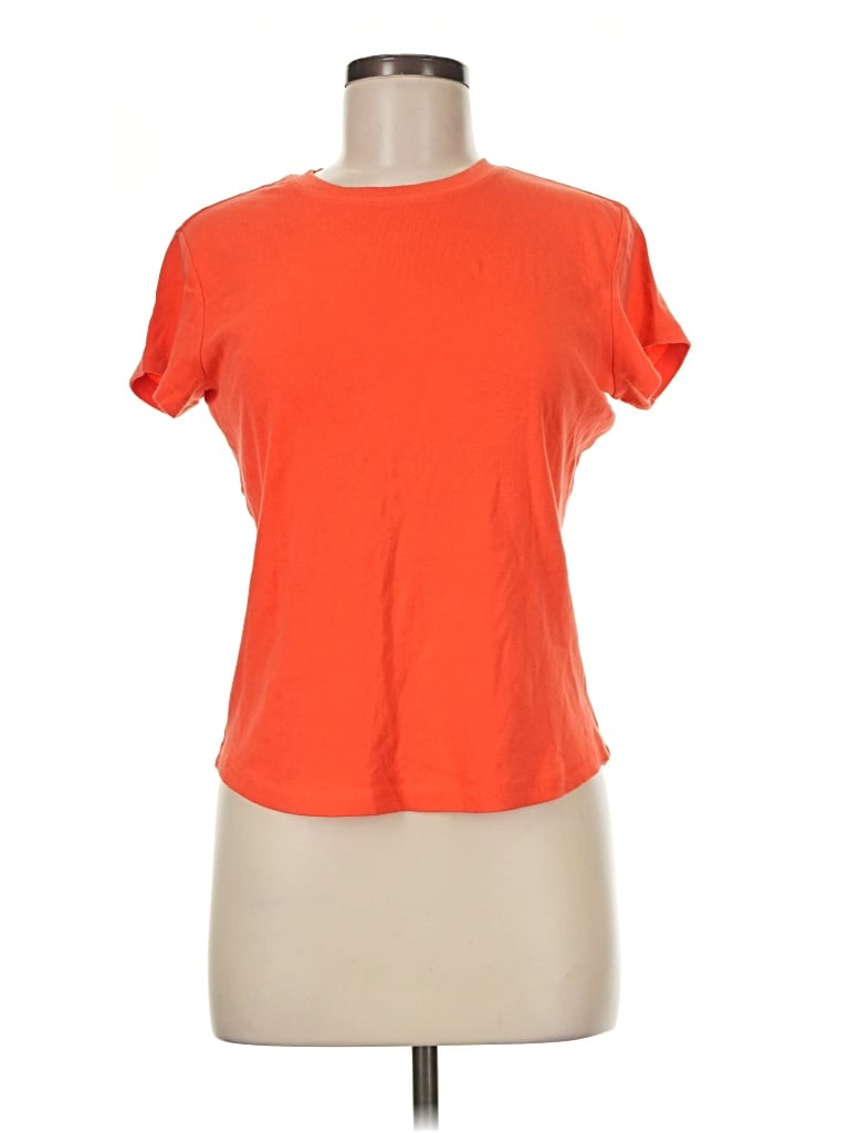 Pre-owned Talbots Short Sleeve T-shirt In Orange