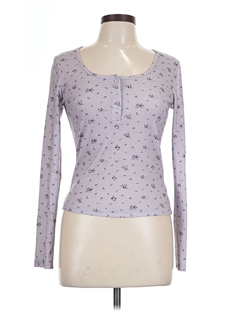 Pre-owned Dazy Long Sleeve T-shirt In Purple