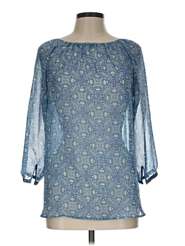 a.n.a. A New Approach 3/4 Sleeve Blouse (view 1)