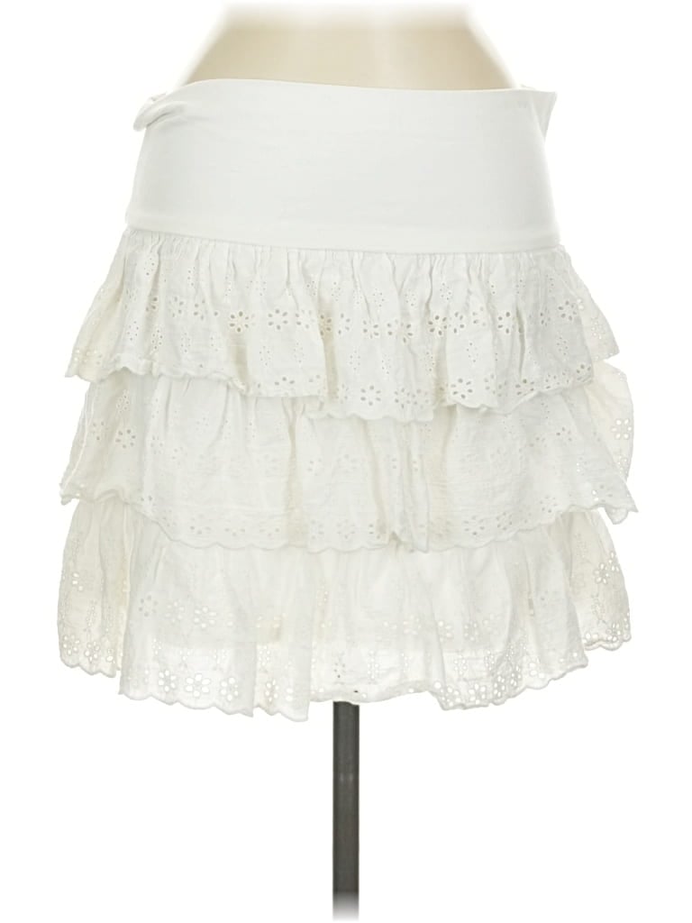 Pre-owned Express Casual Skirt In White