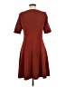 Studio One Chevron-herringbone Burgundy Casual Dress Size 6 - photo 2