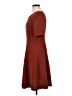 Studio One Chevron-herringbone Burgundy Casual Dress Size 6 - photo 5